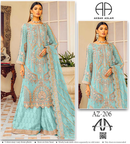 AKBAR ASLAM Festive Wear Organza 206