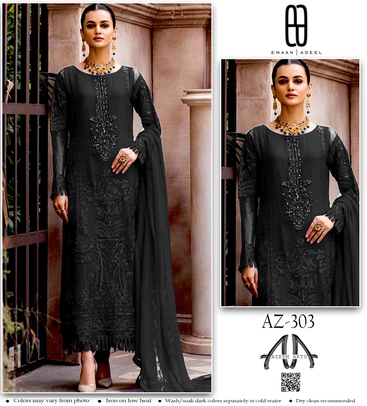 Emaan Adeel Chiffon Festive Wear 303