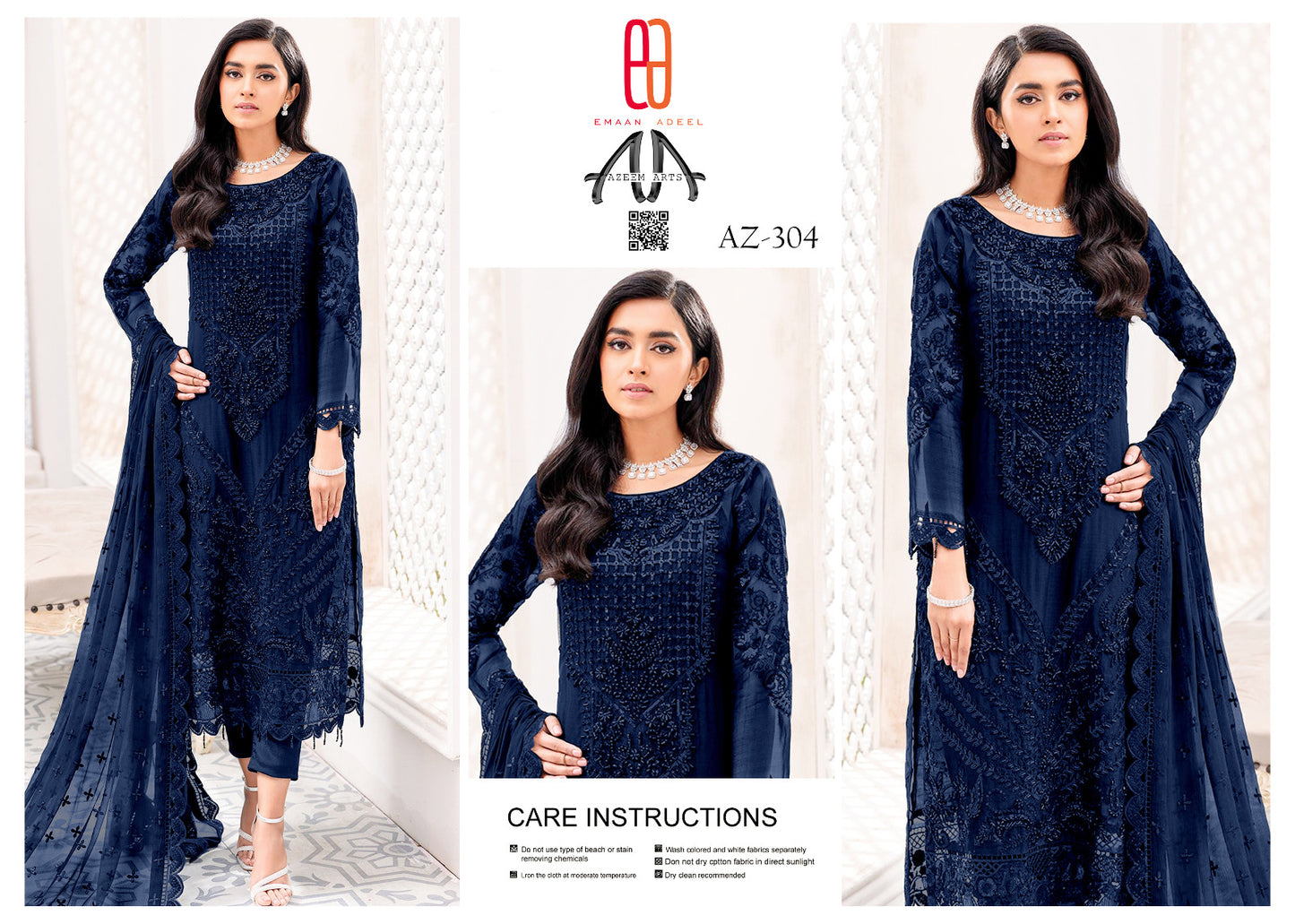 EMAAN ADEEL Festive Wear Organza 304