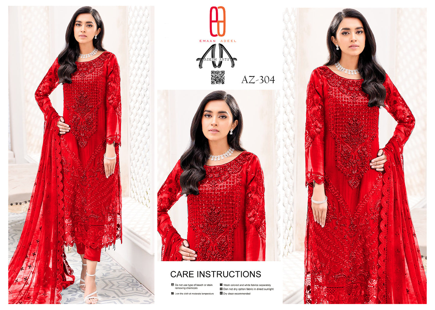 EMAAN ADEEL Festive Wear Organza 304