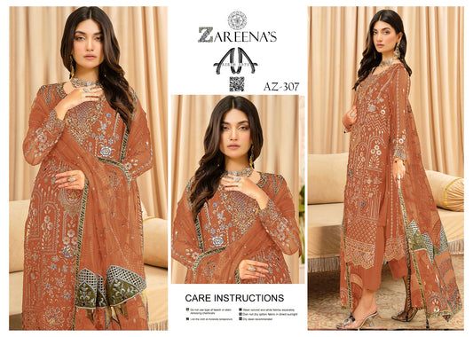 Zareenas Chiffon Festive Wear 307