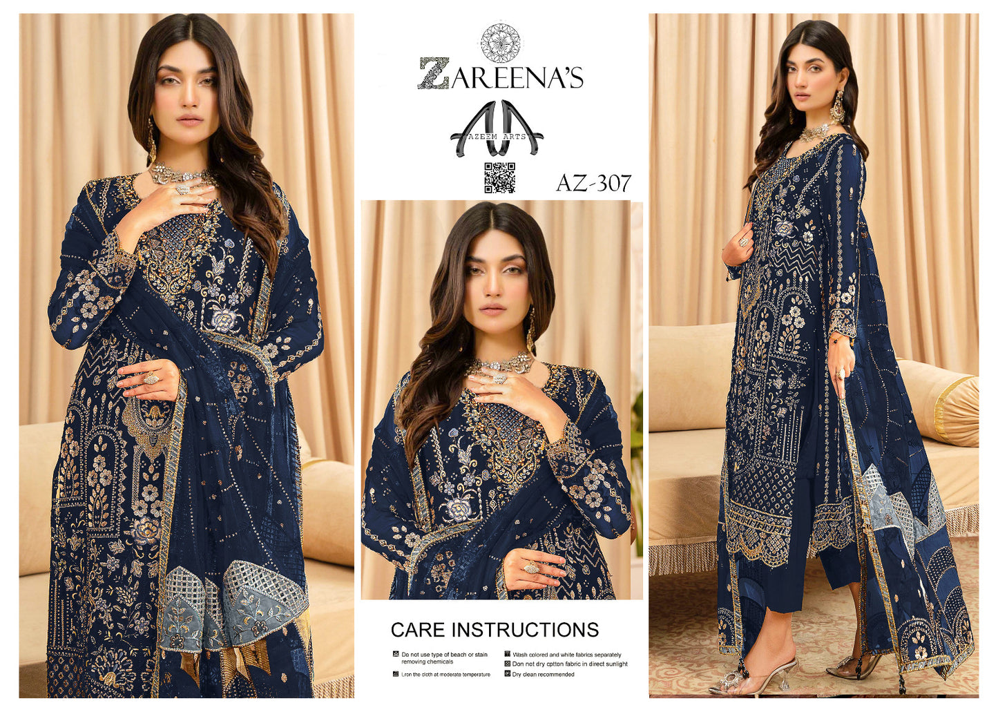 Zareenas Chiffon Festive Wear 307