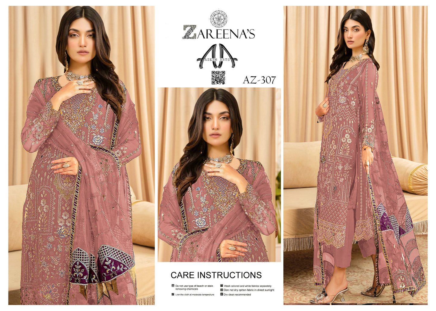 Zareenas Chiffon Festive Wear 307