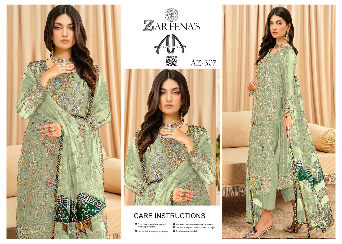 Zareenas Chiffon Festive Wear 307