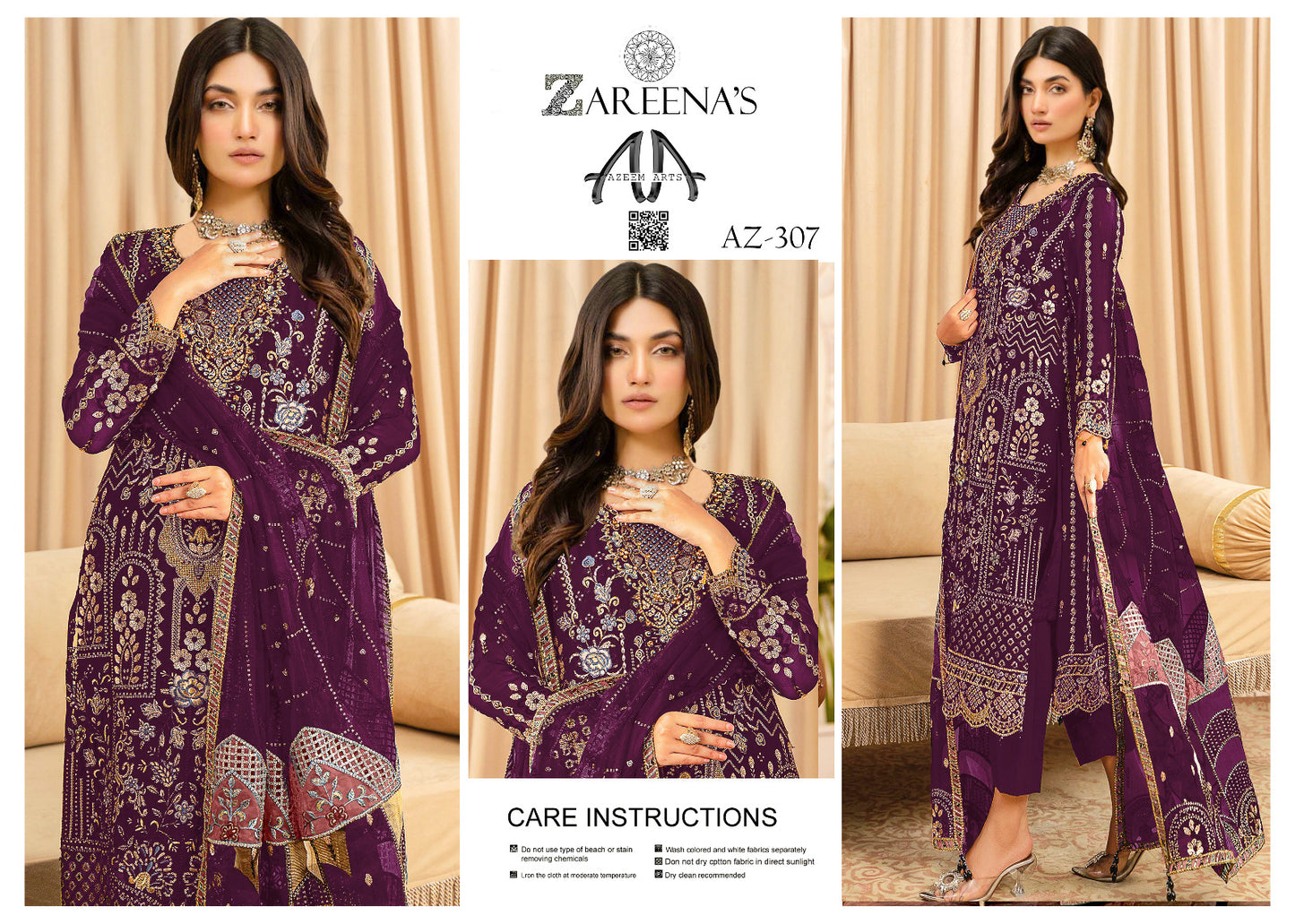 Zareenas Chiffon Festive Wear 307