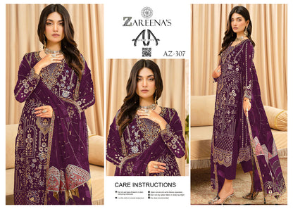 Zareenas Chiffon Festive Wear 307