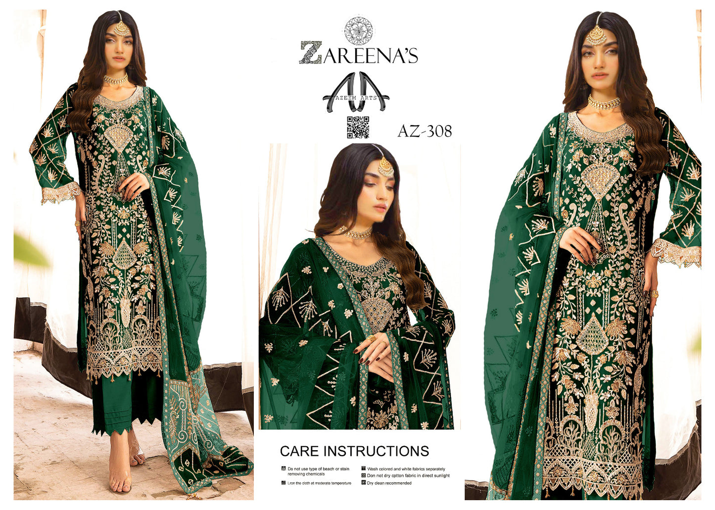 Zareenas Chiffon Festive Wear 308