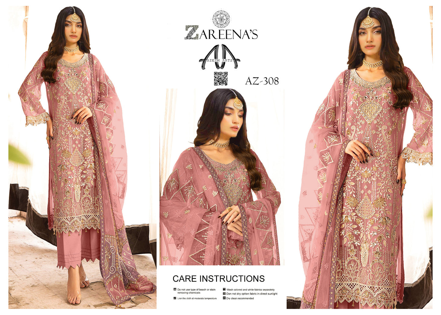 Zareenas Chiffon Festive Wear 308