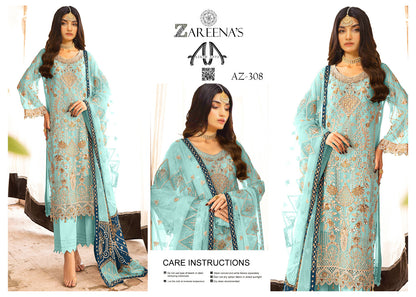 Zareenas Chiffon Festive Wear 308