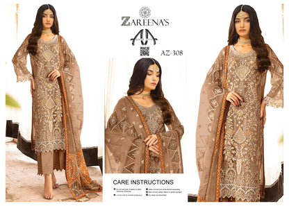 Zareenas Chiffon Festive Wear 308