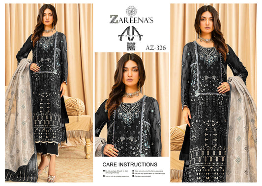 Zareenas Chiffon Festive wear 326