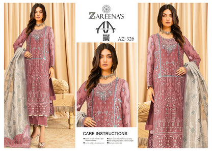 Zareenas Chiffon Festive wear 326