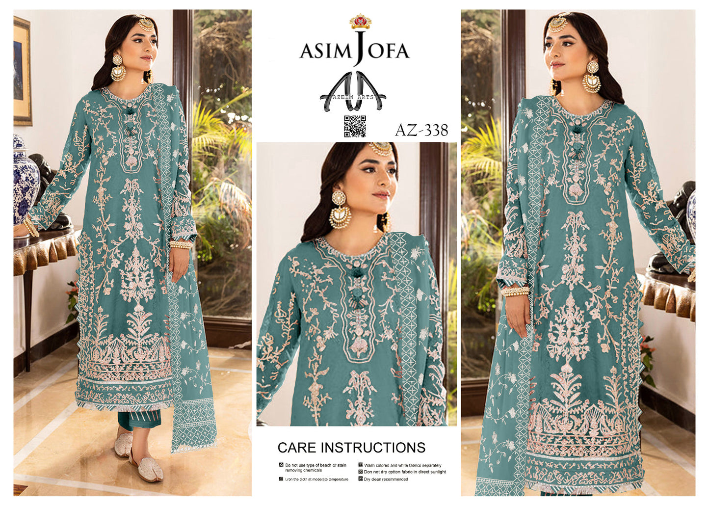 ASIM JOFA organza Festive wear 338